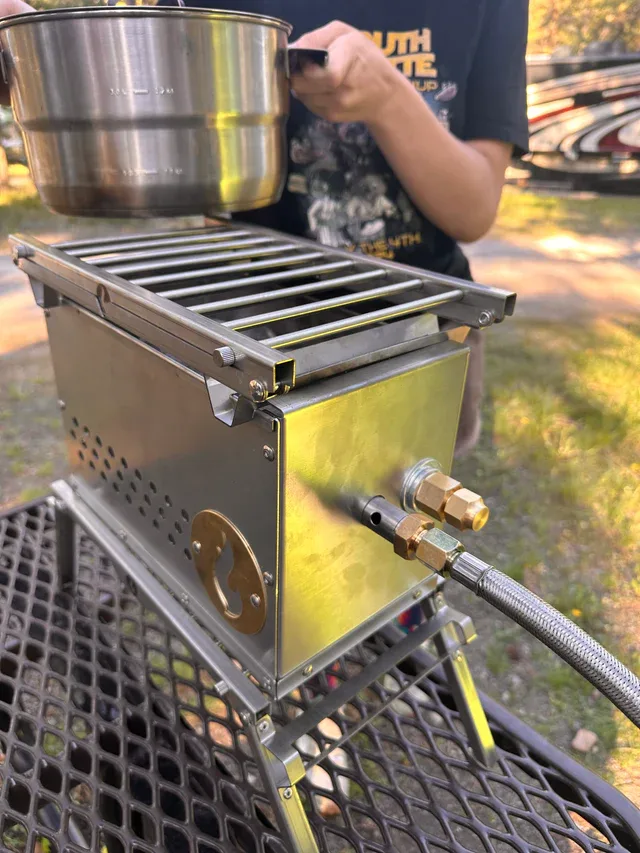 Lava box portable camp fire setup